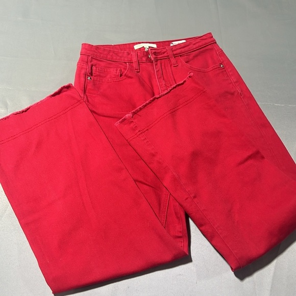 Maje red jeans wide leg - Picture 2 of 10